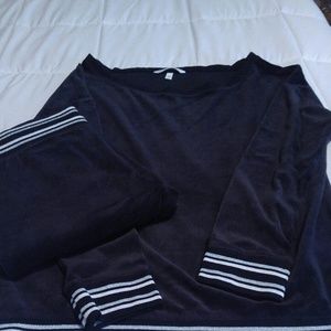 Victoria Secret two piece Velour Outfit